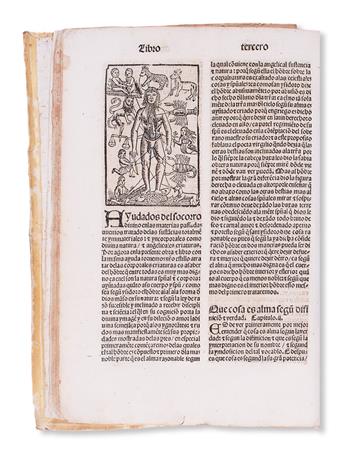 SCIENCE  BARTHOLOMAEUS ANGLICUS. El Libro de Proprietatibus Rerum en Romance.  1529.  Lacks one leaf.